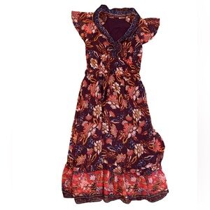 Maroon Paisley Dress